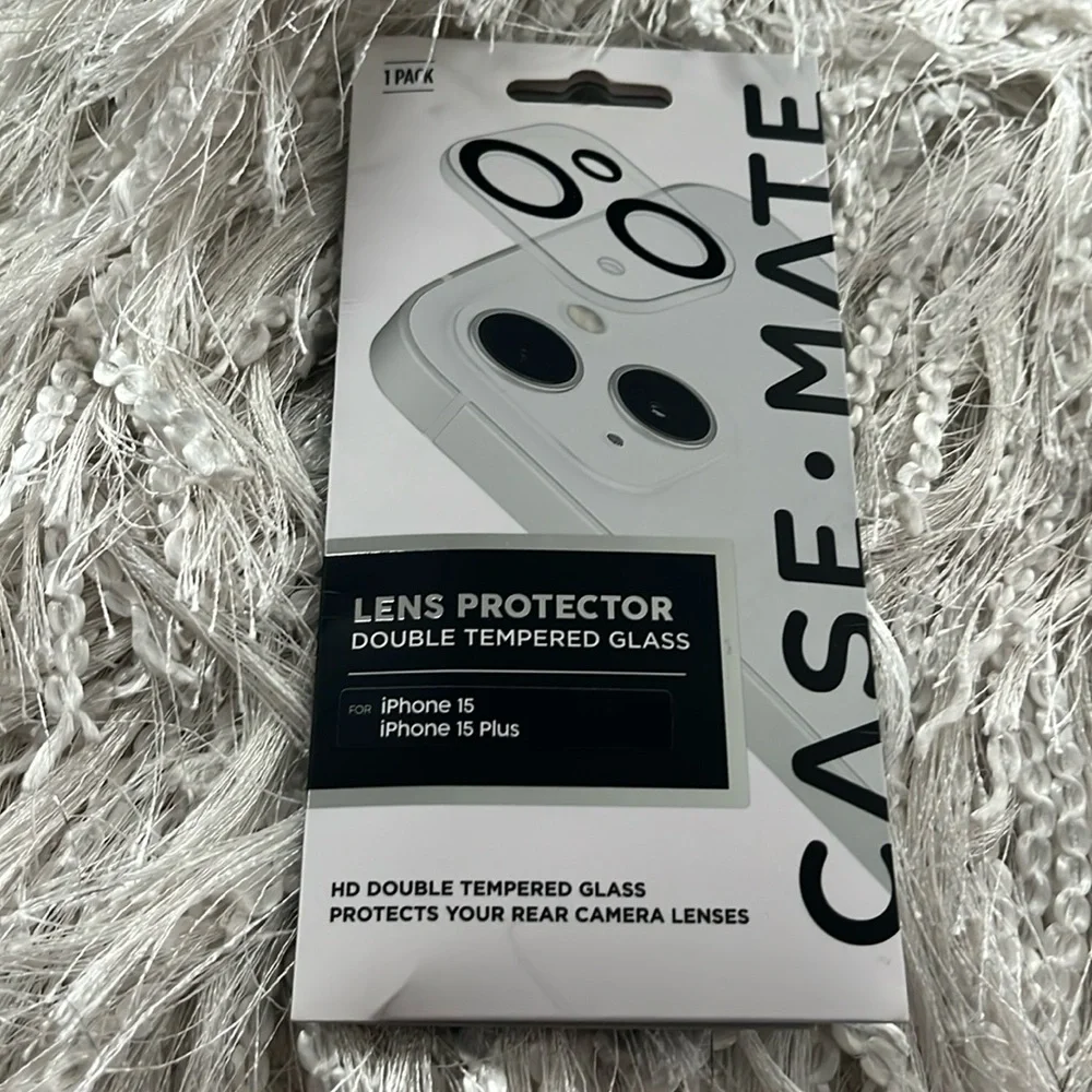 Case Mate iPhone 15 iPhone 15 Plus | Lens Protector Double Tempered Glass